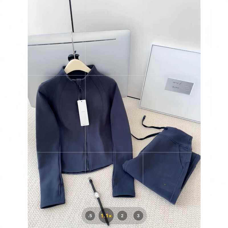 Sangpo Cloud Stand Collar Set Soft Double-Sided Brushed Fleece 2025 New Women's Outerwear Micro-Fleece Slim Fit Sports Two-Piece Set