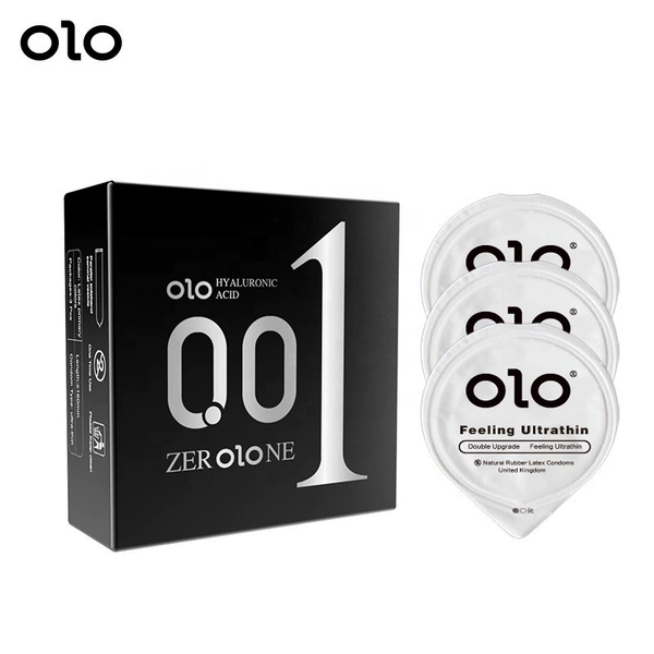 OLO male god model hyaluronic acid ultra-thin 3-pack (English version)