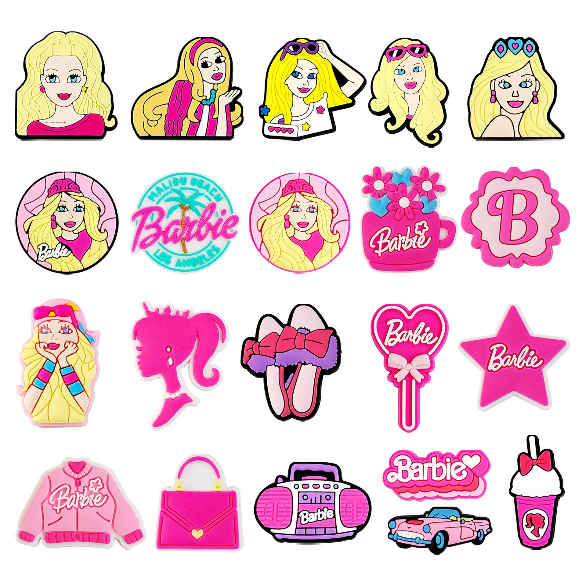 Barbie Барби Обувь Цветы Трансграничные Горячая Распродажа DIY Обувь аксессуары ПВХ Мягкий клей дырки обувь пряжка Барби Принцесса обувь Цветок