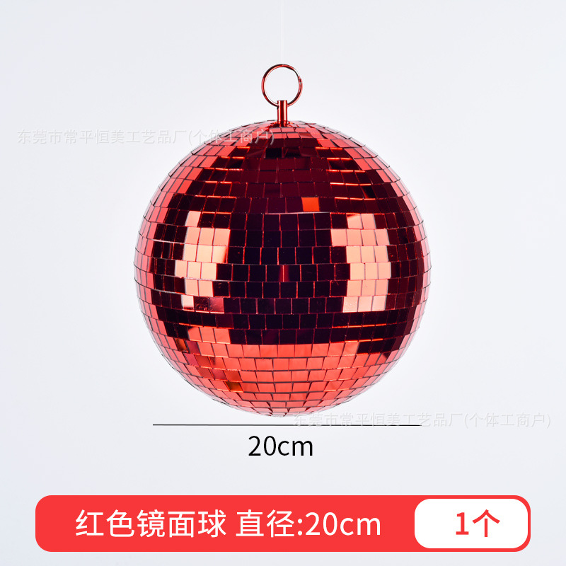 6 - 30cm reflejador de vidrio espejo bola de Navidad decoración para el hogar bola de mosaico escenario discoteca