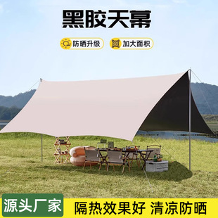 Vinyl Sun Protection Canopy Tent Outdoor Awning Weatherproof Camping Equipment Camping Picnic Curtain Equipment
