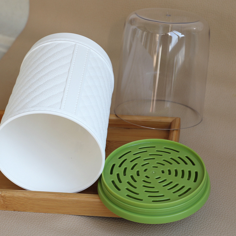 箸筒 水切り箸筒 蓋付き 家庭用箸かご キッチン食器 箸とスプーン収納ボックス 収納ラック 箸かご|undefined
