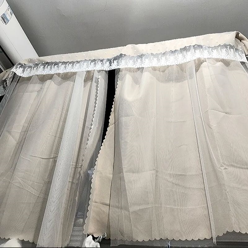 A Dormitory Curtain Bed Curtain for Upper Bunk Girls and Lower Bunk Boys, Strong Blackout Student Mosquito Net with Integrated U-Shaped Rail L