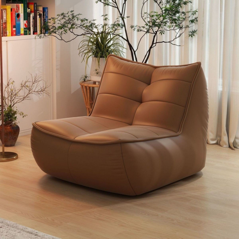 Popular Lazy Sofa Single Small Apartment Sofa Bed Leisure Caterpillar Living Room Lounge Chair Balcony Leisure Tatami