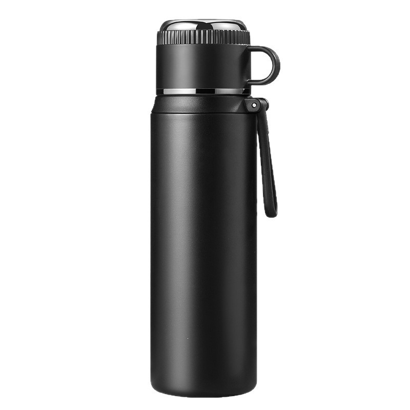 Chuangwu Society Taza de aislamiento térmico para niños, estudiantes de secundaria y secundaria 316 acero inoxidable taza de agua de paja especial para mujeres portátiles