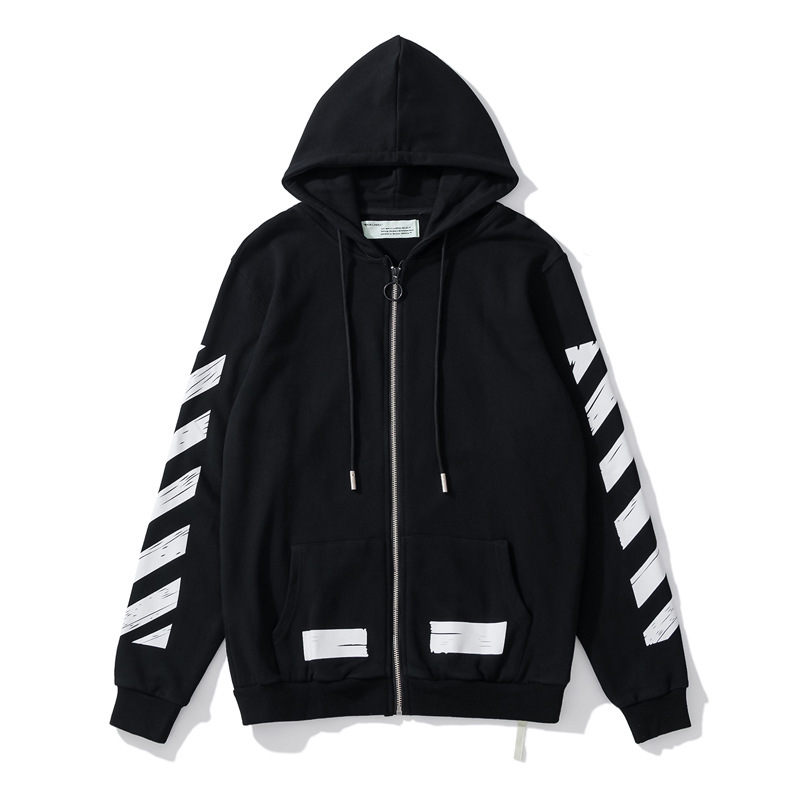 【Off秋冬シリーズ】OW矢印落書き花火99ゴムプリントパーカーカップルジッパーパーカーズボン|undefined