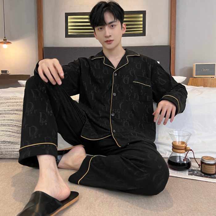 2024 nuevo pijama de terciopelo para hombres primavera, otoño, invierno, terciopelo de coral grueso, ropa cálida para el hogar se puede usar fuera