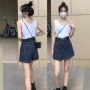 新款高腰薄款显瘦牛仔裤