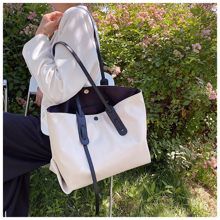 Femmes De Grande Capacité Sac Femmes De Nouvelle Mode Tous-match Épaule Fourre-tout Sac Casual Simple Oxford Tissu Sac À Main display picture 61