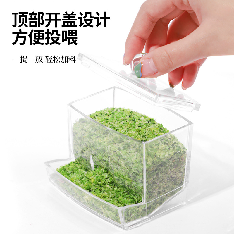 Rutin chicken feeder automatic chicken food box trough food pot food tank feed box feeding drinking water feeder wholesale