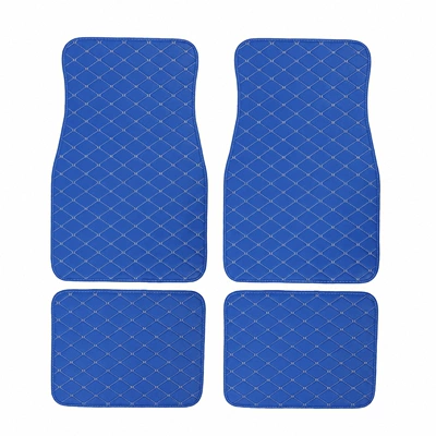 Universal Foot Pad — PVC universal car floor mats - blue-flat-head-black