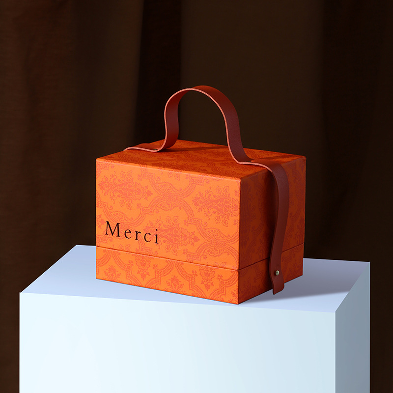 Kuqi 오렌지 * 트럼펫: 14*10*8 (휴대용 천국과 지구 커버 선물 상자)