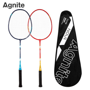 Deli Angnet F2108 Mixed Doubles Feather Racket 2 Pack Badminton Racket Lovers Pair Badminton Double Racket