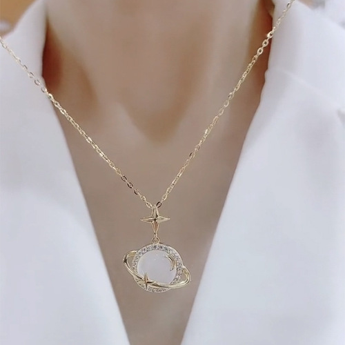 High-end Xingyue Myth Crystal Necklace for Women  New Trendy Temperament Fashion Internet Celebrity Short Clavicle Chain Necklace