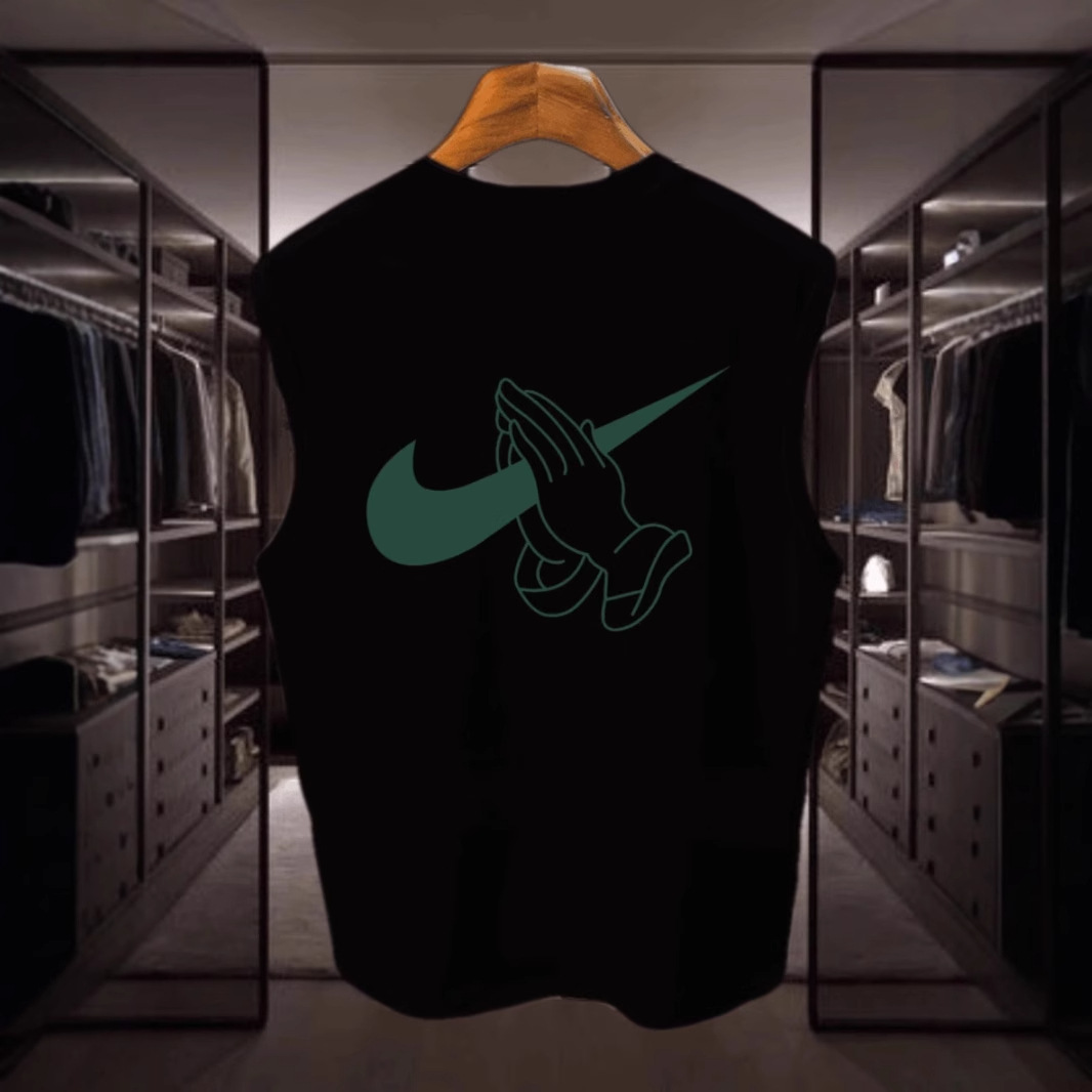 블랙 250g 헤비웨이트 조끼