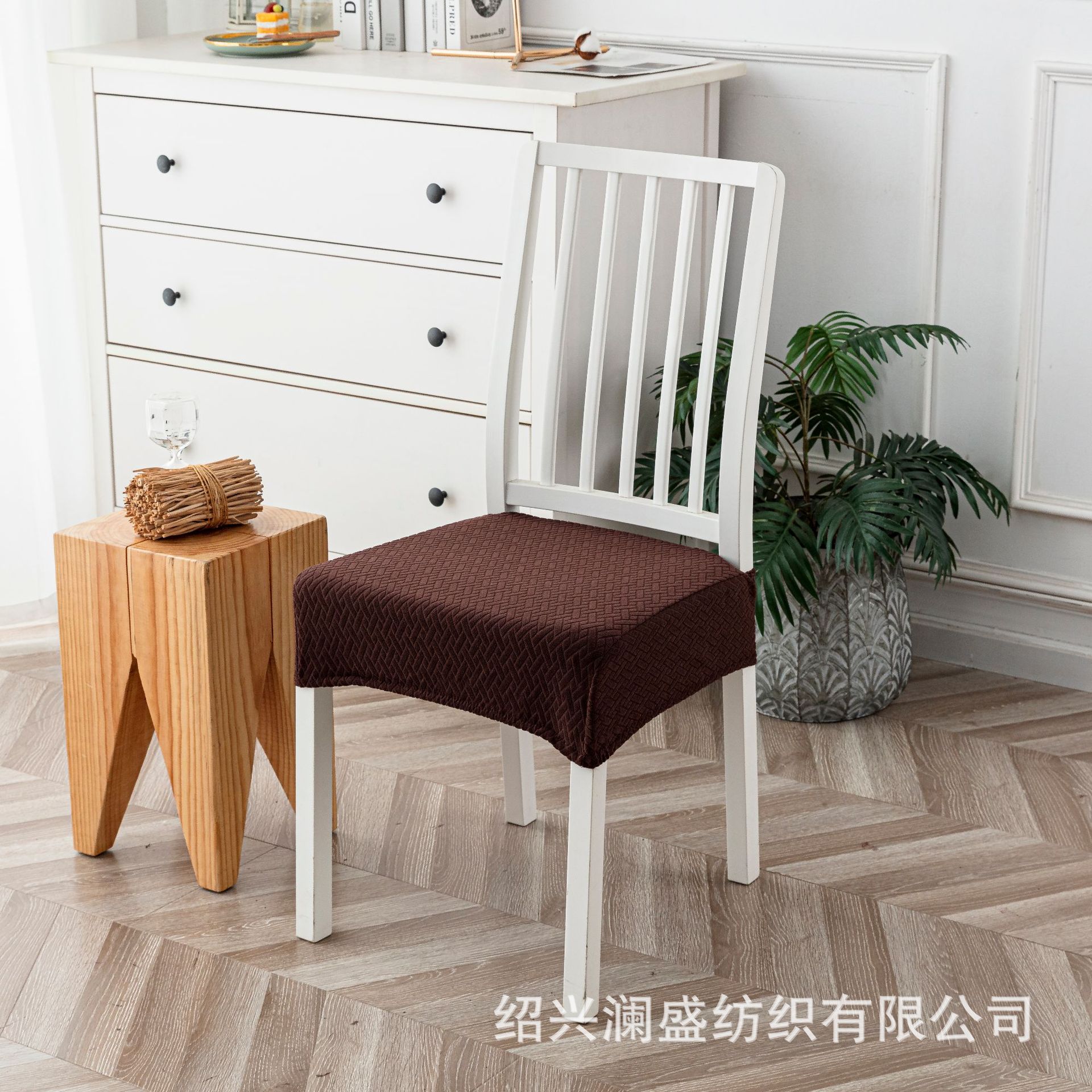 全新款防水椅面套咖啡色