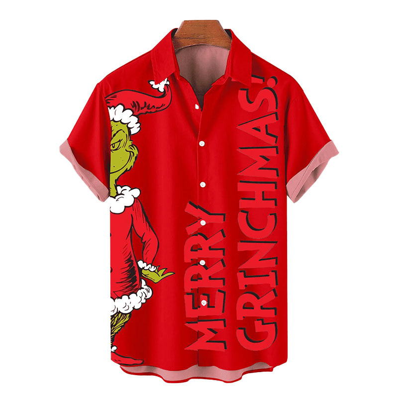 Comercio exterior transfronterizo nuevo estilo camisa de talla grande para hombres impresión digital 3D moda de moda de alta gama casual chaqueta de punto de manga corta