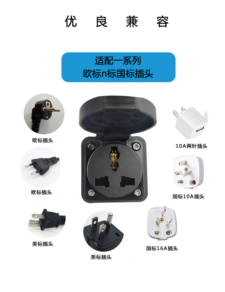 European Standard Type2 Car Charging and Discharging Head Israeli Standard Plug New Energy Electric Vehicle Home Charger Fast Charging