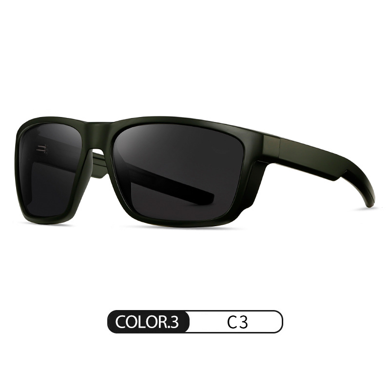 Nuevas gafas de sol polarizadas S16108 protector solar para exteriores Gafas de sol para hombres de conducción Gafas de sol de marco cuadrado de tiro callejero de moda