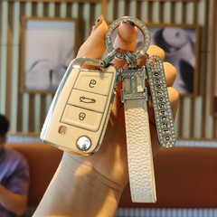 適用大眾鑰匙套速騰寶來polo途觀l探歌高爾夫7朗逸邁騰帕薩特cc女