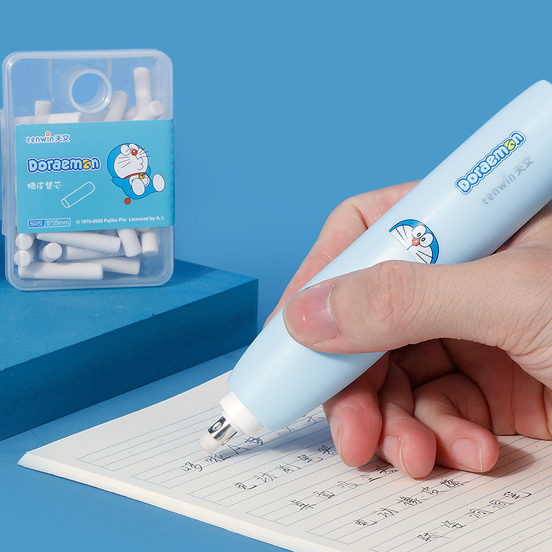 天文テンウィン&ドラえもん 電動鉛筆削りセット 学生ホリデー賞品 ギフトボックス 電池 A8095|undefined