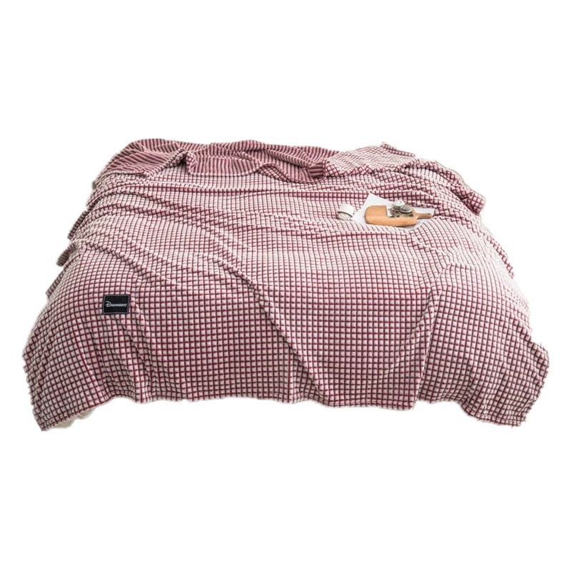 Новое молочное Флисовое одеяло с цветком, сплошной цвет, одеяло для кондиционирования воздуха Faleirong, Коралловое Флисовое одеяло, ворсовое одеяло, микро оптовая продажа