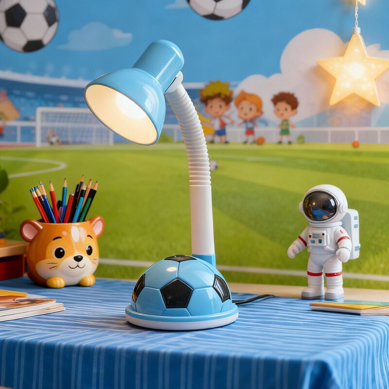 Football ModEl E27/LED StudEnt Dormitory HomE OfficE REading SEat Cartoon World Cup ConcEpt EyE ProtEction TablE Lamp