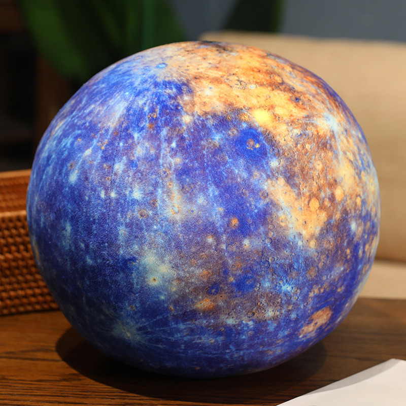 Nuevo sistema solar creativo ciencia popular planeta luna almohada tierra luna martian simulación de juguetes de peluche planeta
