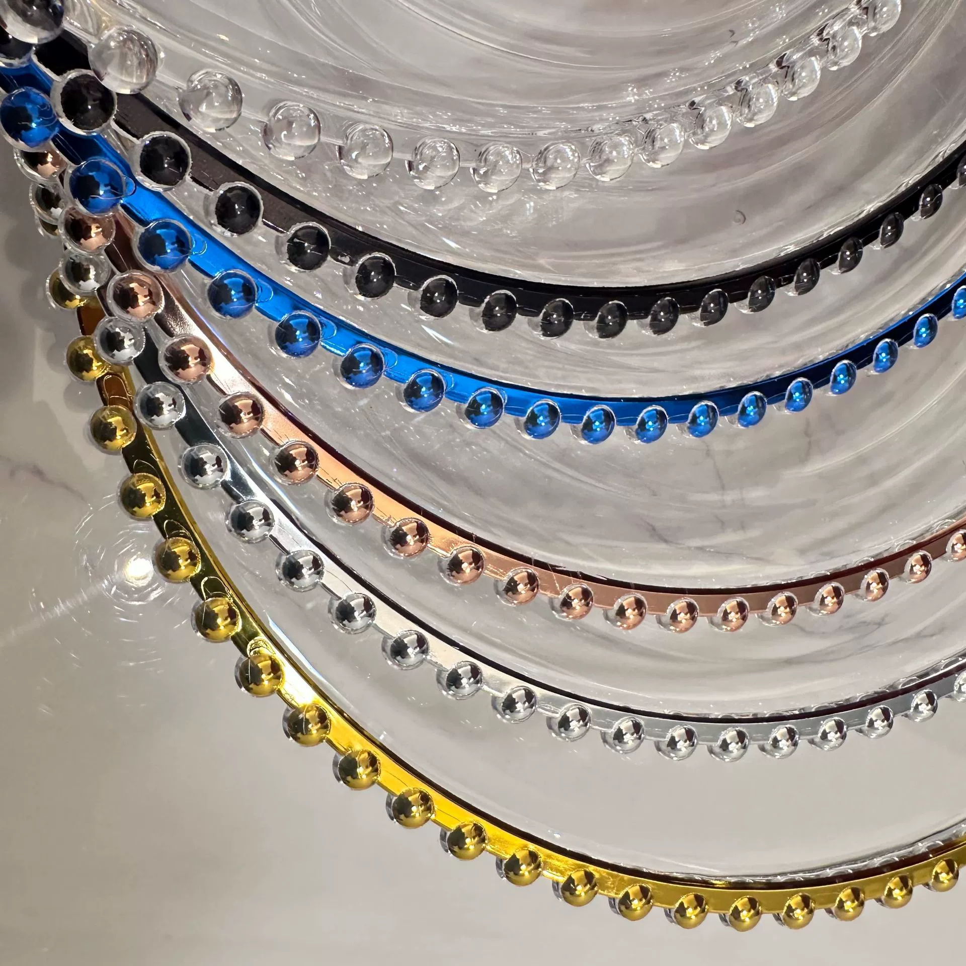 Foreign Trade Pearl Plate Charger Plate