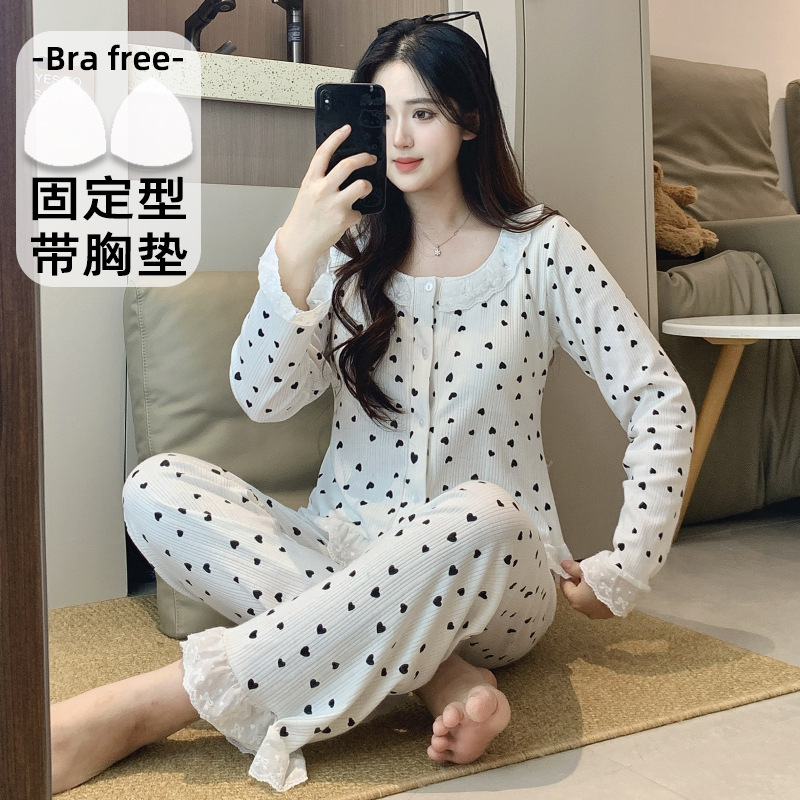 F-가슴 패드 A677 블랙 하트 포함