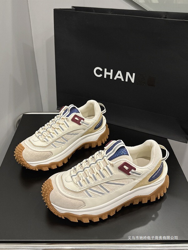 Original Foreign Trade Clearance Sale Thick-Soled Genuine Leather Durian Shoes for Women, Autumn Platform Hiking Dad Sneakers Trendy Sports Shoes