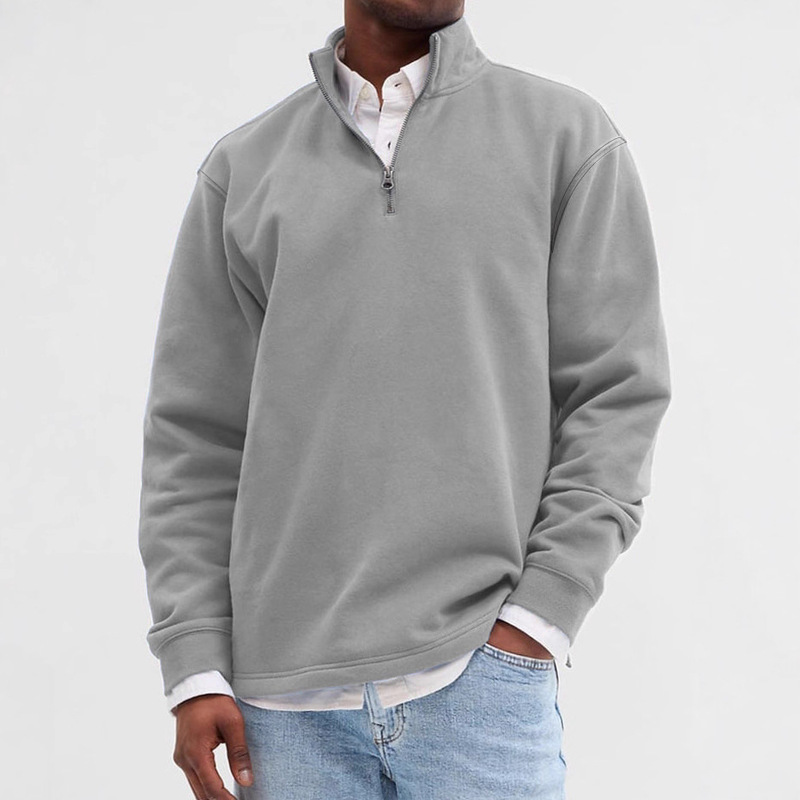 Bctzz002-1 Zipper Stand-Up Collar Sweatshirt 60069 Red Orange Spring Clothing European and American Style Cross-Border Ready Stock Bctzz002-1 Zipper Stand-Up Collar Sweatshirt 60069 Red Orange Spring Clothing European and American Style Cross-Border Ready Stock