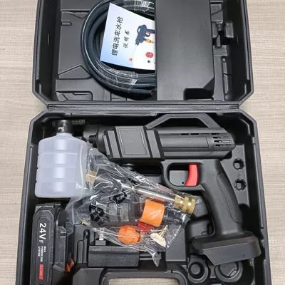 Portable car washer, high-pressure water gun high-power lithium
