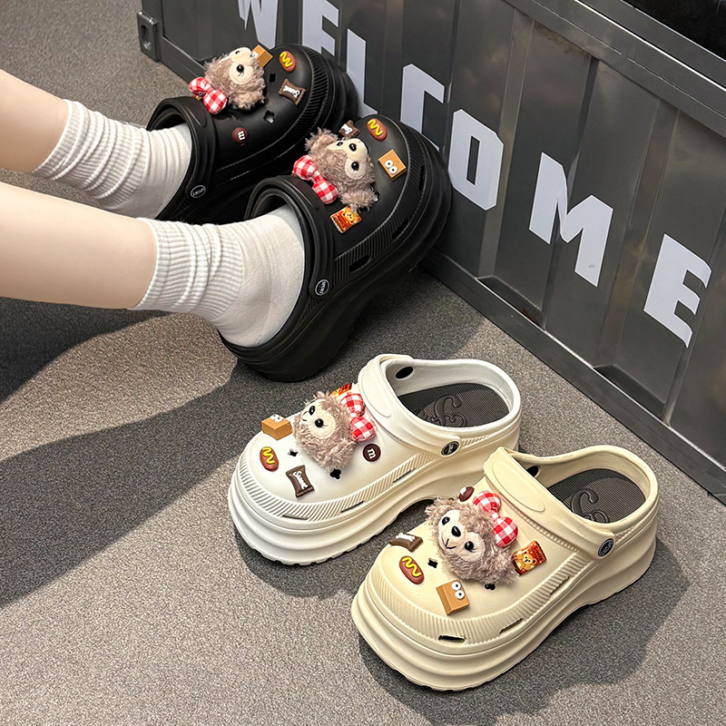 Super Thick-Soled Clogs for Women, Height-Increasing Non-Slip Clogs, Trendy Platform Closed-Toe Slippers for Petite Women Super Thick-Soled Clogs for Women, Height-Increasing Non-Slip Clogs, Trendy Platform Closed-Toe Slippers for Petite Women