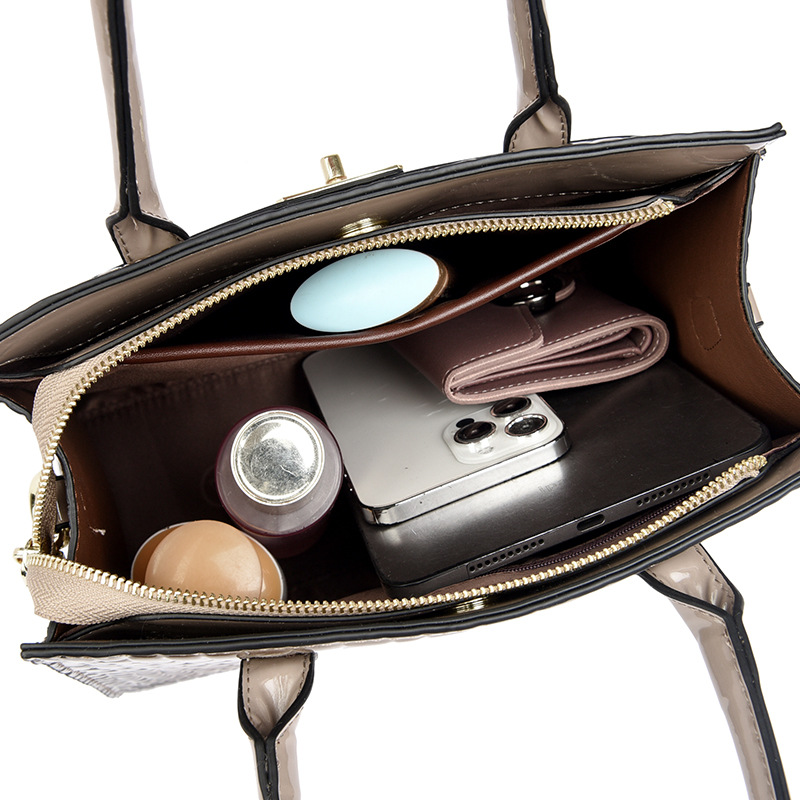 Tas licht luxe forens platina tas lakleer grote capaciteit all-match dames handtas damestas_voghion.com