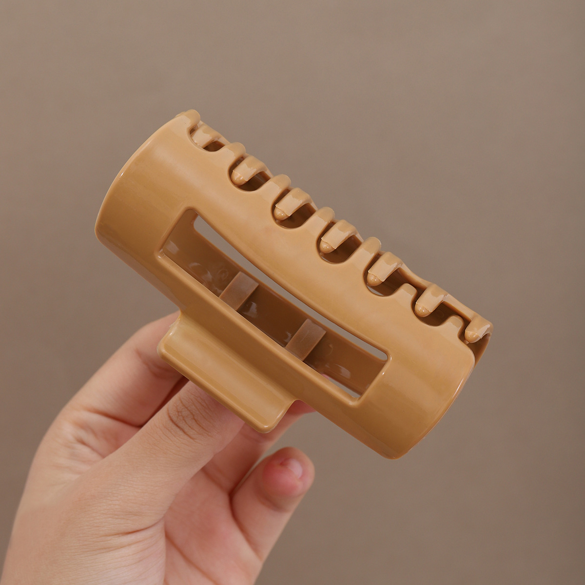 Pequeño cuadrado suave silicona clip para el cabello clip para el cabello suave anti-choque protección de la cabeza de back clip para el cabello resistente a caídas clip para el cabello duradero