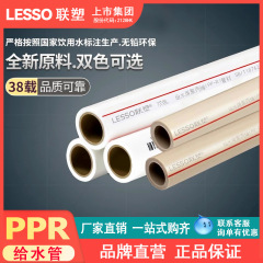 联塑PPR双色冷热水管4分20 6分25 32 一寸4米热熔管家用装修管材