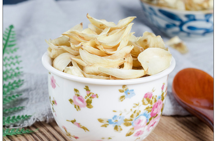 Dried Lily Bulb Bai He 500g Natural Sulfur-Free Edible Gansu Sweet Lily Bulb Slices for Tea Soup and Congee key features