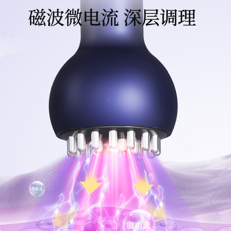 お腹痩せ用電動経絡ブラシ、スクレーピング理学療法器具、神ブラシ腹部マッサージ、カッピング、脂肪燃焼ギフト|undefined