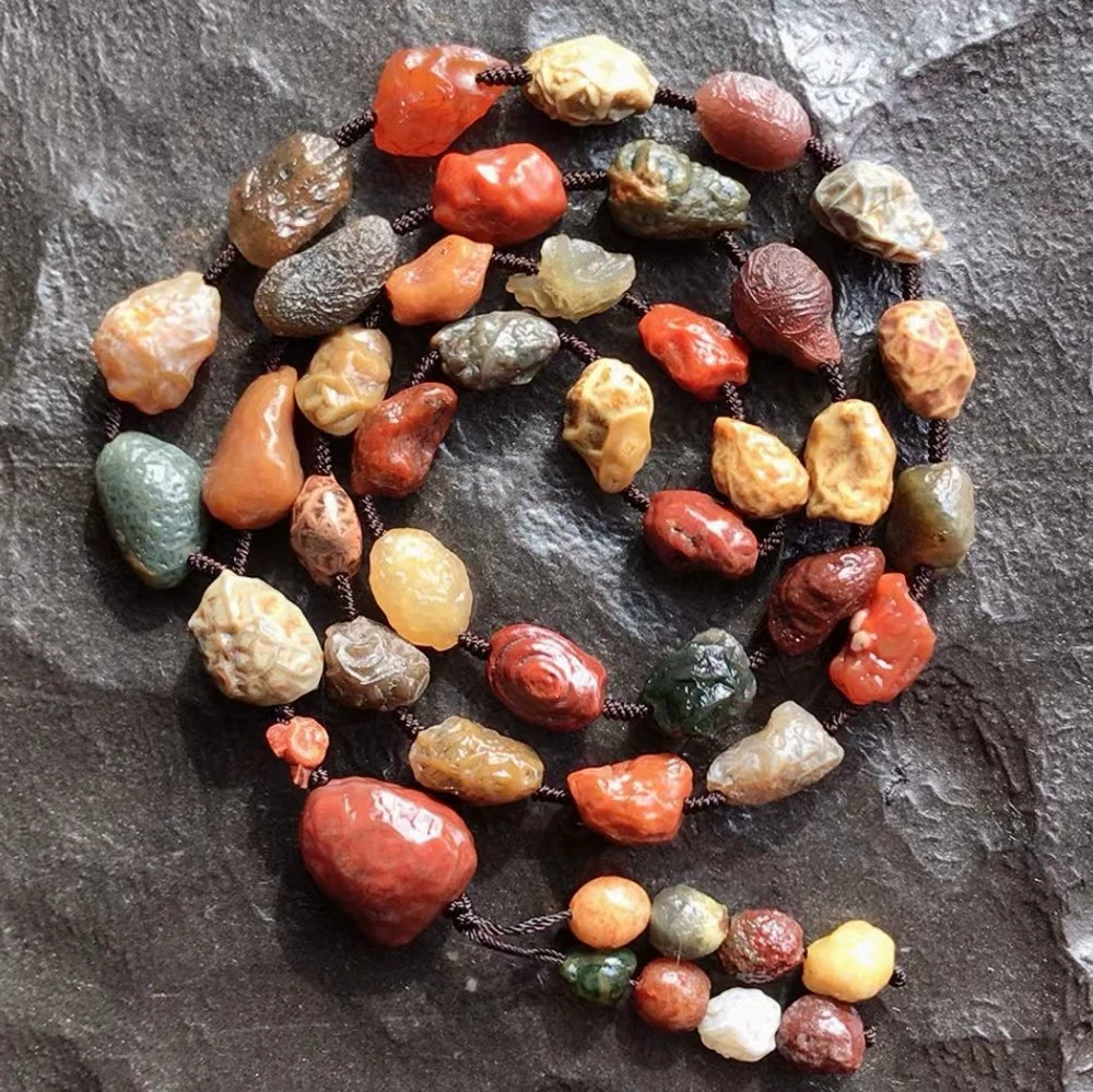 Фабрика Оптовая природных Alashan Гоби камень вены ожерелье