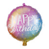 18 -inch birthday happy circular aluminum film balloon Happy Birthday aluminum foil balloon new children's toys