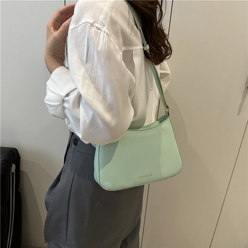 2025 new underarm bag, high-end commuting simple retro women's French shoulder bag, women's pure color crossbody bag