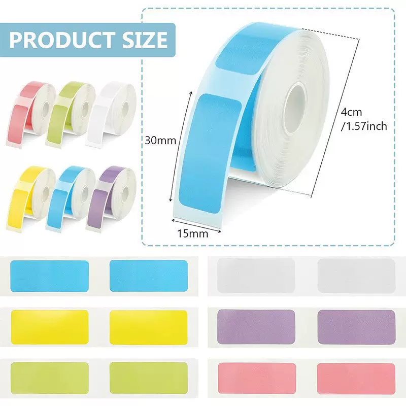 合成纸不干胶标签跨境小卷芯五防热敏打印纸12×40多种图案定制