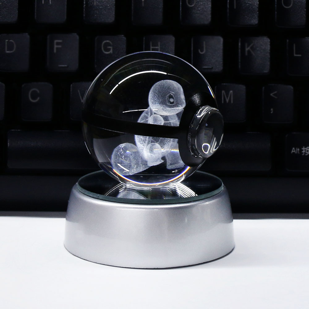 Exclusivo transfronterizo nueva serie de Navidad BOLA DE elfo Pokemon bola de cristal periférica super gigante dragón de pulverización de fuego luz nocturna