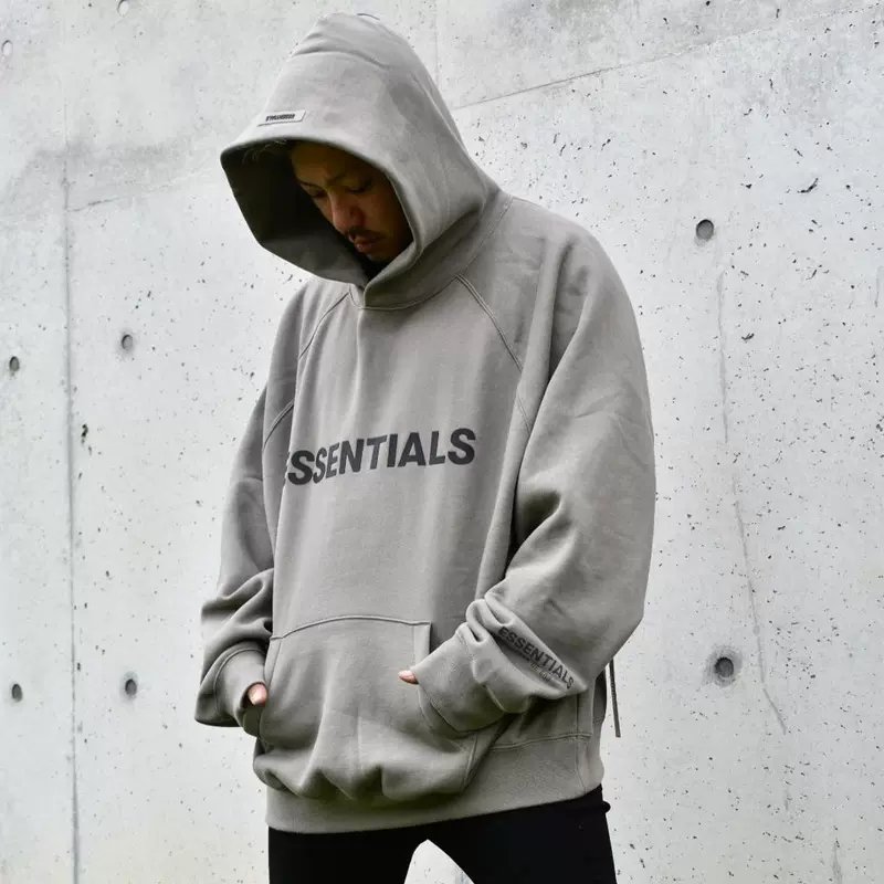 ESSENTIALSZONEFOG高街宽松连帽卫衣男女同款情侣美式硅潮牌外套