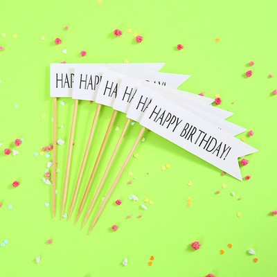 Celebritad en línea ins amor osos decoración de pastel de bandera dibujos animados HBD niños feliz cumpleaños postre vestido plugin