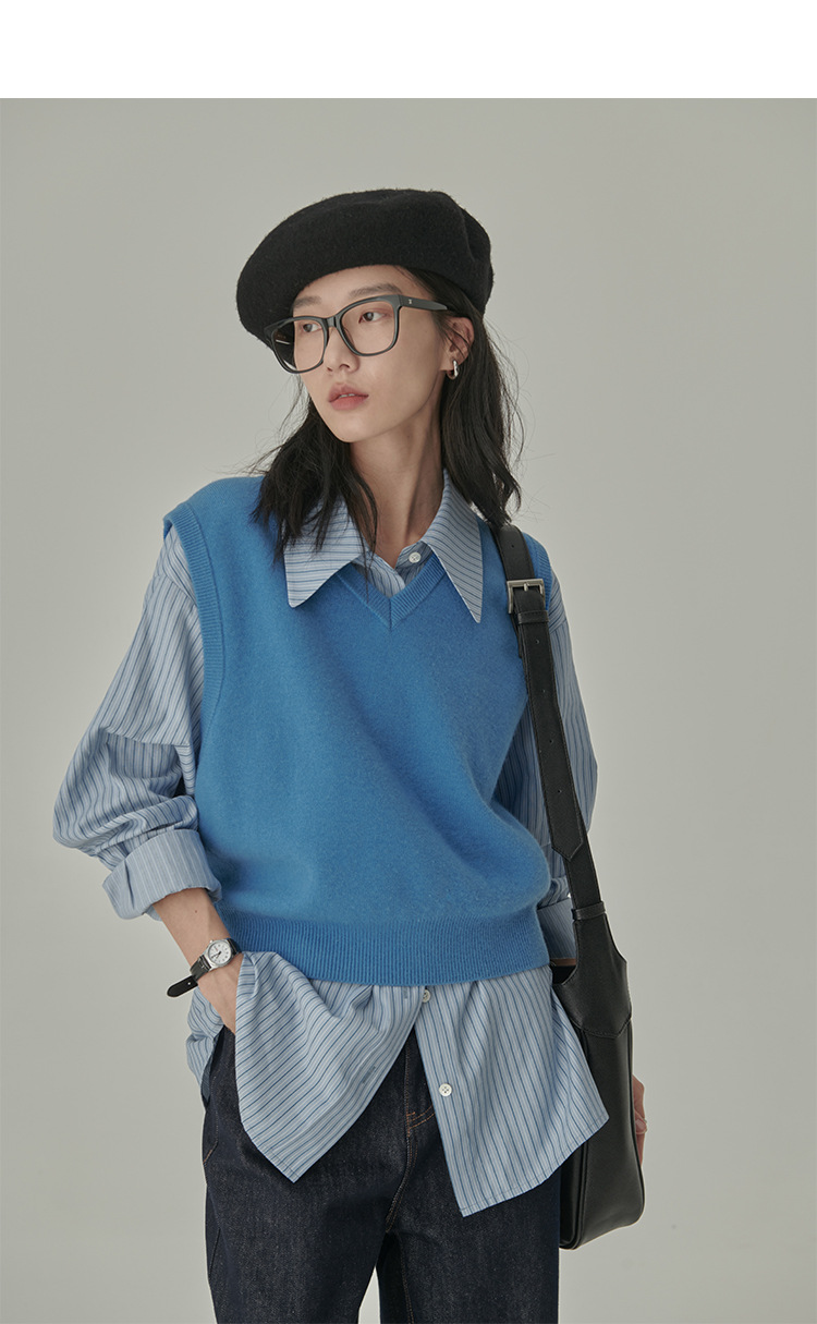 Női blúz retro stílusú hong kong csíkos ing divatos_voghion.com