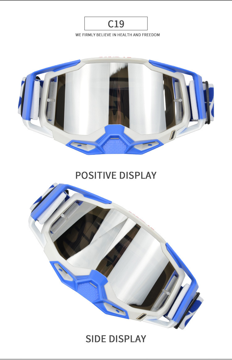 2023 New Colorful Motorcycle Windshields, High Definition Speed Windproof Sandproof, UV Resistant Off Road Helmet and_voghion.com