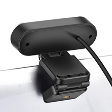 B10帶LED補光燈網課直播網播攝像頭手動調焦 USB補光燈電腦攝像頭