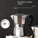 Moka Pot Cross-border Outdoor Home Office Aluminum Moka Pot Italian Espresso Pot Octagonal Moka Pot Wholesale